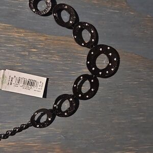 Dana Buchman Signature Women's Gunmetal Circle-Link Necklace 18 Inch
